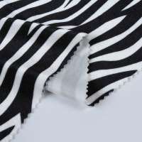 Wholesale home textile knitted zebra striped design plush black velvet fabric for curtain